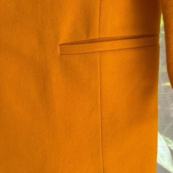 NWOT 80s Vintage Yellow Wool Studio Michelle Stuart Blazer Small Oversized - Picture 5 of 13